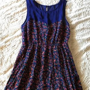 Forever21 Navy Blue Sleeveless Dress